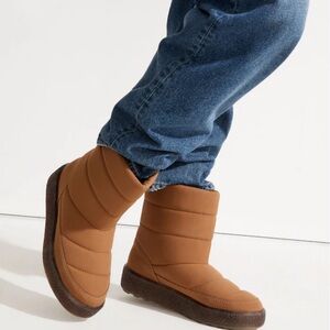 Madewell The Toasty Puffer Boot toffee/brown women's 7